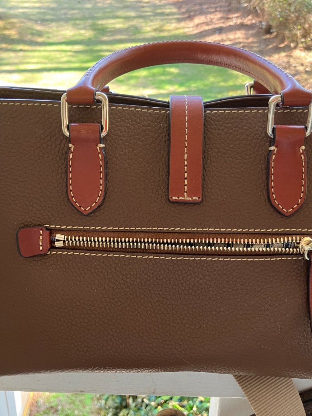 Dooney & Bourke Satchel with Web - Picture 3 of 7